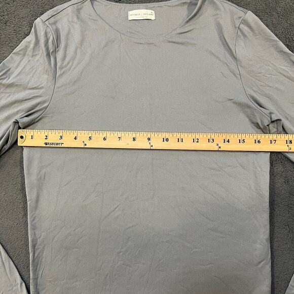 Frankee & Skylarr Light Gray Casual Pull Over Long Sleeve Shirt Women’s Size XL - Picture 6 of 9